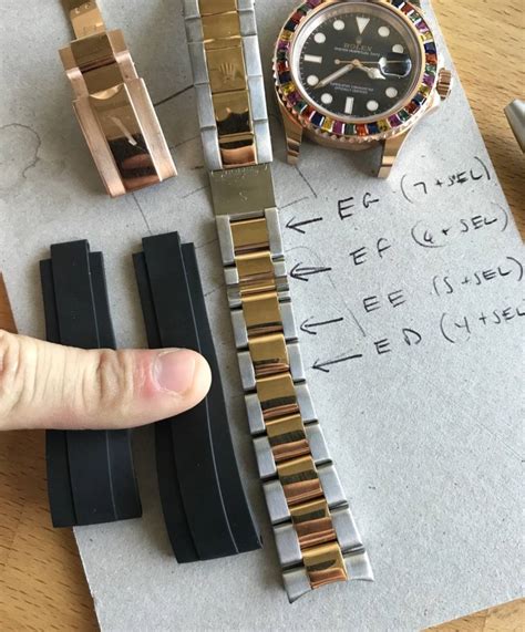 rolex oysterflex size guide